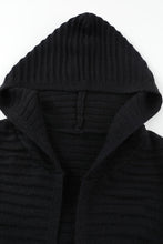 Load image into Gallery viewer, Open Front Longline Hooded Cardigan