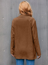 Load image into Gallery viewer, Corduroy Long Sleeve Blazer with Pockets