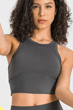 Load image into Gallery viewer, Racerback Cropped Sports Tank