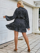 Load image into Gallery viewer, Plus Size Button Front Belted Mini Shirt Dress