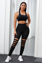 Load image into Gallery viewer, High Waist Cutout Yoga Leggings