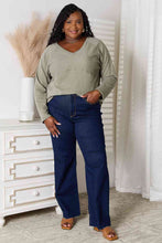 Load image into Gallery viewer, Culture Code Full Size V-Neck Long Sleeve T-Shirt