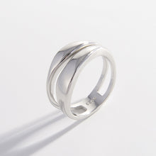 Load image into Gallery viewer, 925 Sterling Silver Double-Layered Ring