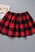 Load image into Gallery viewer, Baby Girl Top and Plaid Skirt Set