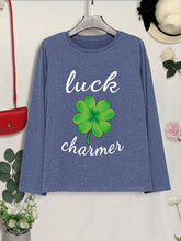 Load image into Gallery viewer, LUCK CHARMER Lucky Clover Round Neck T-Shirt