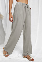 Load image into Gallery viewer, Drawstring Elastic Waist Pants with Pockets