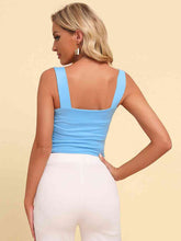 Load image into Gallery viewer, Square Neck Sleeveless Knit Top