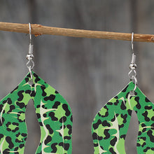 Load image into Gallery viewer, Leopard Lip Shape Leather Earrings