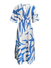 Load image into Gallery viewer, Slit Printed Surplice Maxi Dress