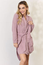 Load image into Gallery viewer, Hailey & Co Tie Front Long Sleeve Robe