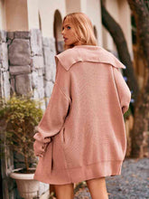 Load image into Gallery viewer, Dropped Shoulder Long Sleeve Cardigan