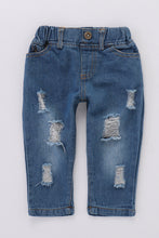 Load image into Gallery viewer, Girls Floral Top and Jeans Set
