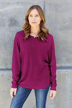 Load image into Gallery viewer, Double Take Full Size Round Neck Long Sleeve T-Shirt