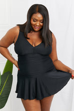 Load image into Gallery viewer, Marina West Swim Full Size Clear Waters Swim Dress in Black