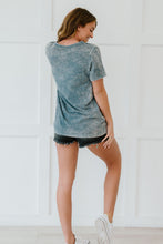 Load image into Gallery viewer, Sew In Love Summer Special Full Size Run Acid Wash Tee Shirt
