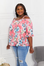 Load image into Gallery viewer, Sew In Love Full Size Fresh Take Floral Cold-Shoulder Top