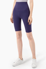 Load image into Gallery viewer, Breathable High-Rise Wide Waistband Biker Shorts
