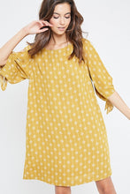 Load image into Gallery viewer, Printed Tie Sleeve Dress