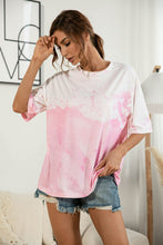 Load image into Gallery viewer, Tie-Dye Round Neck Tee Shirt