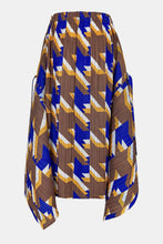Load image into Gallery viewer, Houndstooth Accordion Pleated Handkerchief Hem Skirt