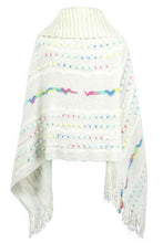 Load image into Gallery viewer, Cloak Sleeve Fringe Detail Poncho