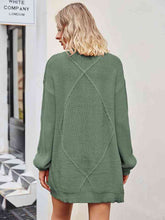 Load image into Gallery viewer, Cable-Knit Long Sleeve Cardigan
