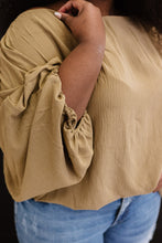 Load image into Gallery viewer, ODDI Blow Me Away Full Size Run Balloon Sleeve Blouse