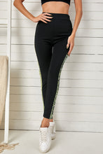 Load image into Gallery viewer, Sequin Stripe High Waist Ankle Length Pants