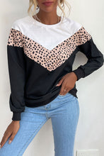 Load image into Gallery viewer, Chevron Color Block Raglan Sleeve Top