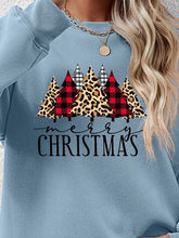 Load image into Gallery viewer, MERRY CHRISTMAS Round Neck Long Sleeve Sweatshirt