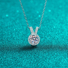 Load image into Gallery viewer, 1 Carat Moissanite Rabbit Ears Shape Pendant Necklace