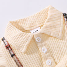 Load image into Gallery viewer, Baby Girl Plaid Collared Bow Detail Dress