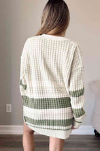 Load image into Gallery viewer, Striped Button Down Cardigan