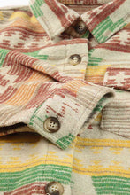 Load image into Gallery viewer, Geometric Button Down Collared Jacket