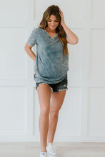 Load image into Gallery viewer, Sew In Love Summer Special Full Size Run Acid Wash Tee Shirt