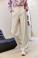Load image into Gallery viewer, Corduroy Wide Leg Pants with Pockets