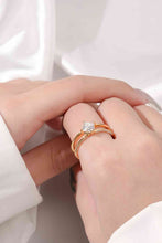 Load image into Gallery viewer, Moissanite 18K Gold-Plated Double-Layered Ring