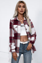 Load image into Gallery viewer, Plaid Button Up Flannel Shirt