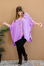 Load image into Gallery viewer, ODDI Wanderer Full Size Run Embroidered Poncho Top