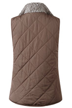 Load image into Gallery viewer, Reversible Sherpa & Puffy Quilted Vest
