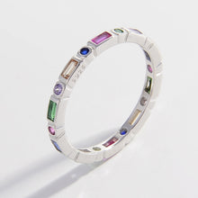 Load image into Gallery viewer, 925 Sterling Silver Inlaid Zircon Ring