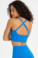 Load image into Gallery viewer, Crisscross Back V-Neck Sports Bra