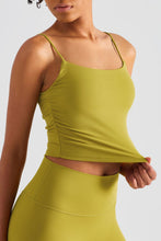 Load image into Gallery viewer, Gathered Detail Cropped Sports Cami
