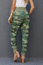 Load image into Gallery viewer, Camouflage Pocket Casual Pants with Side Slits