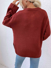 Load image into Gallery viewer, Quarter-Button Slit Sweater