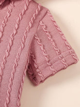 Load image into Gallery viewer, Baby Textured Button Front Hooded Jumpsuit with Ears