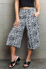 Load image into Gallery viewer, Ninexis Leopard High Waist Flowy Wide Leg Pants with Pockets