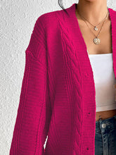 Load image into Gallery viewer, Cable-Knit Button Down Cardigan
