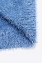 Load image into Gallery viewer, Round Neck Dropped Shoulder Fuzzy Cardigan