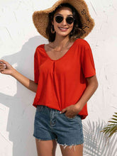 Load image into Gallery viewer, Lace Trim Short Sleeve Top